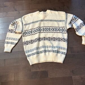 Vintage knit sweater men size large